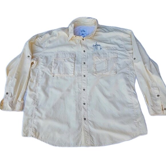 Chemise Homme Guy Harvey AFTCO Ventilée Bleu Turquoise Taille 2XL